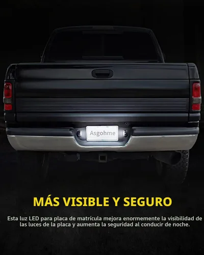 Vista 7 de LED Luces de Matrícula Blancas Brillantes, Conjunto de Lámparas de Reemplazo Compatible con 1994 1995 1996 1997 1998 1999 2000 2001 Dodge RAM 1500