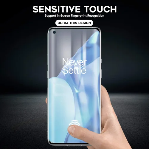Vista 4 de Orzero Protector de pantalla de TPU compatible con OnePlus 9 Pro (no de vidrio), con herramienta de alineación, alta definición, sin burbujas