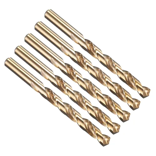 Vista 306 de PATIKIL Broca Jobber de 0.039 in, vástago recto M35 cobalto 5% acero de alta velocidad 135° acabado dorado para metal duro de acero inoxidable - 2