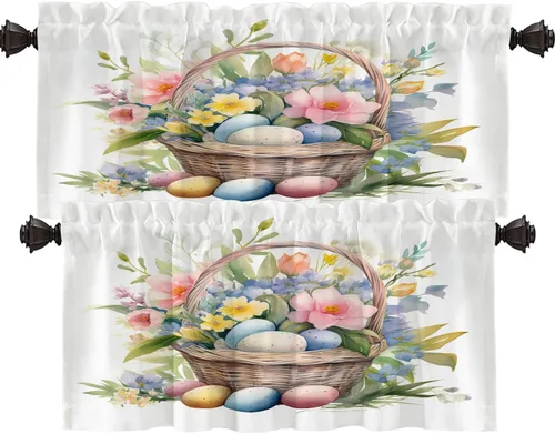 Vista 73 de Shrahala Cortinas blancas S inspiradoras para ventanas de cocina, cortinas negras con palabras cristianas para cafetería, cortinas opacas