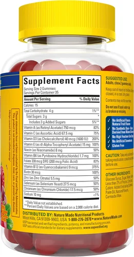 Vista 10 de Nature Made Multi for Men, Mens Multivitamins Gummies, 70 Count