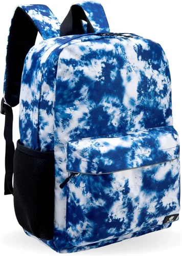 Vista 8 de Fenrici Mochila para niños, niños, mochila para la escuela, bolsas para libros con compartimento acolchado para laptop, 17 pulgadas, Azul