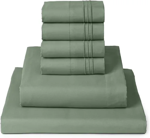 Vista 58 de Mellanni Juego de sábanas Twin XL - Juego de ropa de cama de 4 piezas de la colección icónica, (incluyendo 2 fundas de almohada), bolsillo profundo