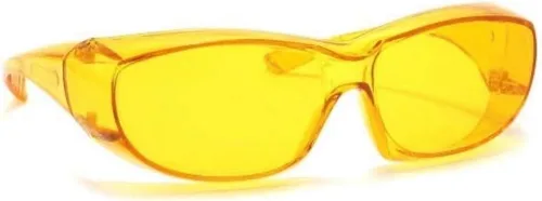Vista 6 de Gafas de seguridad con protección lateral ANSI Z87.1, protección UV que se adapta a los lentes