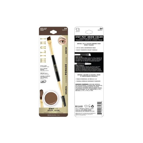 Vista 2 de Milani Stay Put Brow Color Tinte para cejas, Castaño