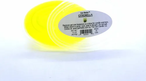 Vista 5 de El gel aromático de citronela se derrite para calentadores y quemadores de The Gel Candle Company PEEL, MELT AND DISFRUTAR