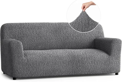 Vista 64 de PAULATO BY GA.I.CO. Funda para Silla - Funda para Sillón - Funda para Sillón - Funda de Tela Suave - Protector de Muebles Elegante de Ajuste Ceniza