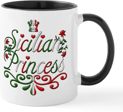 Vista 53 de CafePress Sicilia Mug - Taza de café de cerámica (11.0 fl oz)
