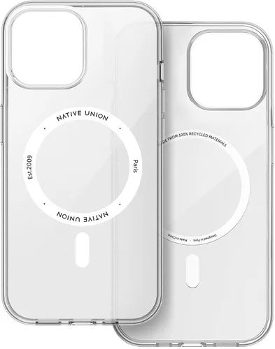 Vista 9 de Native Union Funda transparente transparente antiamarilleo, compatible con MagSafe con imanes integrados, materiales reciclados, ultraduradera
