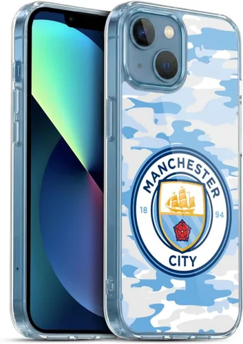 Vista 150 de Head Case Designs Funda de gel con licencia oficial del Manchester City Man City FC Blue Moon Badge Camou [protección de grado militar] compatible