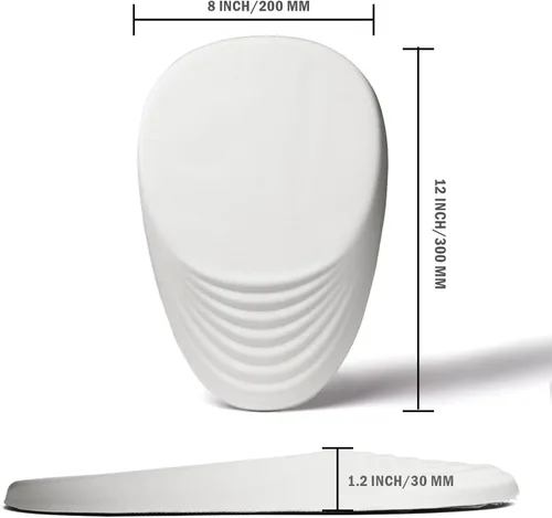 Vista 6 de Alfombrilla de mouse ergonómica con soporte de muñeca, alfombrilla de mouse blanca con reposamuñecas, toda la espuma viscoelástica y base