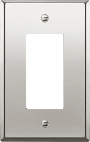 Vista 8 de ENERLITES Placa decorativa de pared metálica para interruptor o tomacorriente, acero inoxidable 201, tapa de tomacorriente, resistente a
