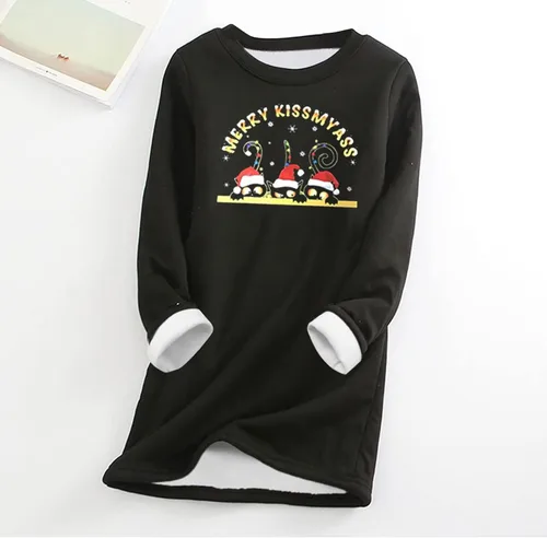Vista 2 de Ceboyel Sudadera de manga larga con forro polar y forro de sherpa de manga larga con forro polar para invierno