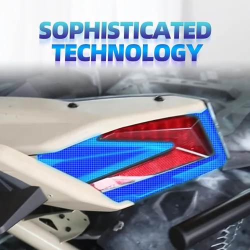 Vista 4 de Cubierta de luz trasera izquierda compatible con Can-Am Maverick X3 2017-2026 Lado del conductor, panel bisel de la luz trasera de freno, repuesto
