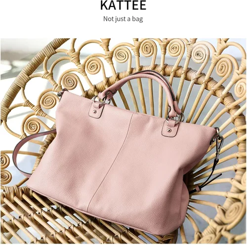 Vista 7 de Bolso Kattee para mujer de cuero suave, bolso cruzado superior y bolsos de mano