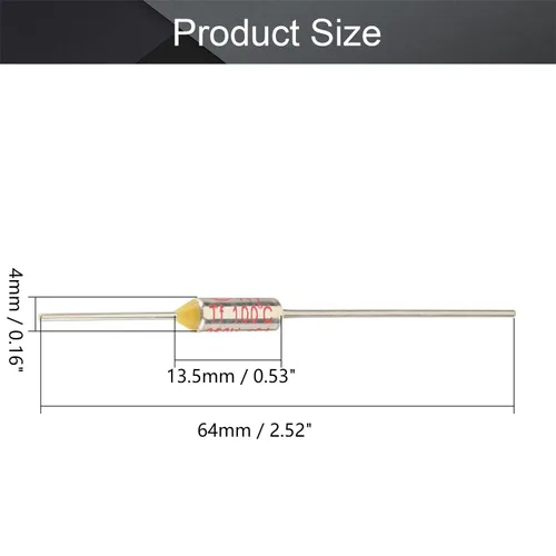 Vista 2 de Fielect Fusibles Térmicos 212.0 °F Corteos Térmicos Fusible Circuito de Corte Temperatura Fusible Térmico 250V 10A