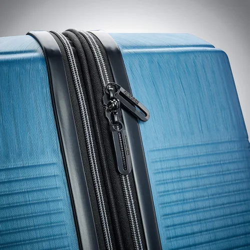 Vista 5 de American Tourister Stratum XLT - Equipaje rígido, extensible con ruedas giratorias, Azul (Spruce)), 122712