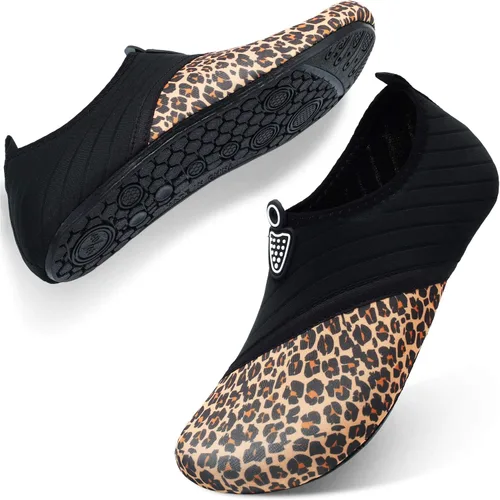 Vista 7 de QACOHU Zapatos de agua para hombre y mujer, zapatos de agua de secado rápido para buceo, surf, natación, playa, yoga