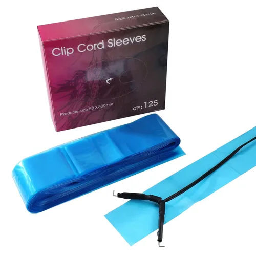 Vista 8 de Cubiertas de cable de clip, una caja de 100 fundas de plástico negro para cable, cartuchos rotativos para máquina de bolígrafo
