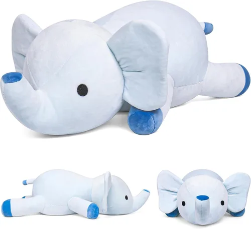 Vista 9 de Wepop Animales de Peluche con Peso de Gato Negro de 24 pulgadas, Almohada de Gato Negro con Peso de 4.2 libras, Animal de Peluche Gigante de Gato
