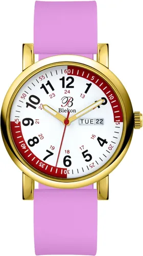 Vista 18 de Blekon Pulsometer Nurse Watch with Secondhand – Scrub Matching Band Colors for Medical Professionals – Super Easy to Read Dial w/Day and Date