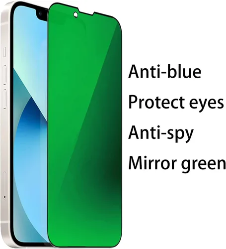 Vista 43 de Espejo de vidrio templado antiazul, protector de pantalla anti-espía, película antiespía para iPhone 11 Pro Max/iPhone XS Max, 6.5 pulgadas