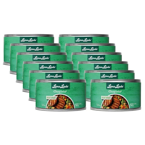 Vista 6 de Loma Linda - Carnes a base de plantas (Choplets™ (13 oz.), paquete de 6