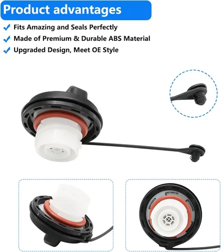 Vista 5 de FC1079 Reemplazo de tapa de gasolina para 2004-2009 F150 de reemplazo de tapa de combustible compatible con 2009-2021 F250 F350, Mustang 2008-2013