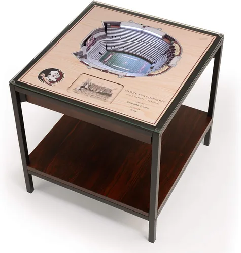 Vista 19 de YouTheFan NCAA - Mesa auxiliar iluminada StadiumView de 25 capas