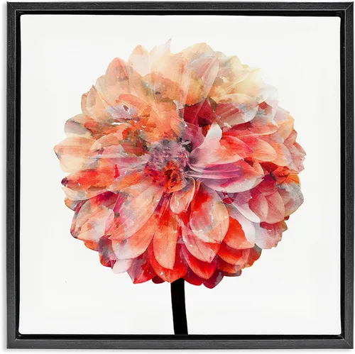 Vista 10 de Stupell Industries 'Flor De Acuarela Coral Brillante' Arte Giclée Blanco costero (Texturado)