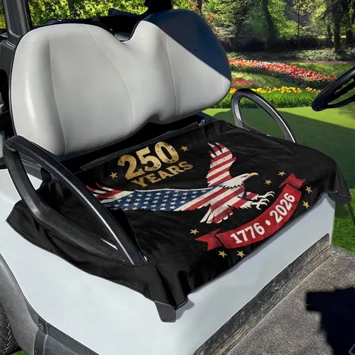 Vista 35 de Fundas de asiento de carrito de golf, mantas para carrito de golf, fundas de asiento de toalla para la mayoría de carritos de golf de 2 asientos