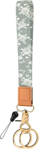 Vista 17 de Llavero de pulsera para mujeres y hombres, soporte para llavero, cordón de muñeca para llaves Animal