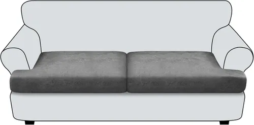 Vista 122 de Funda de cojín para sofá con aspecto de cuero, 1 unidad, elástica, para sala de estar, funda de cojín individual para sofá, protector de asiento