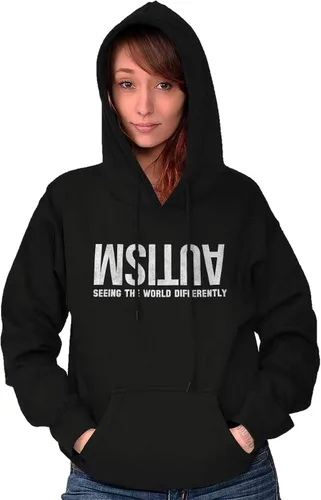 Vista 5 de Brisco Brands Autism Seeing the World Differently - Sudadera con capucha para mujeres y hombres