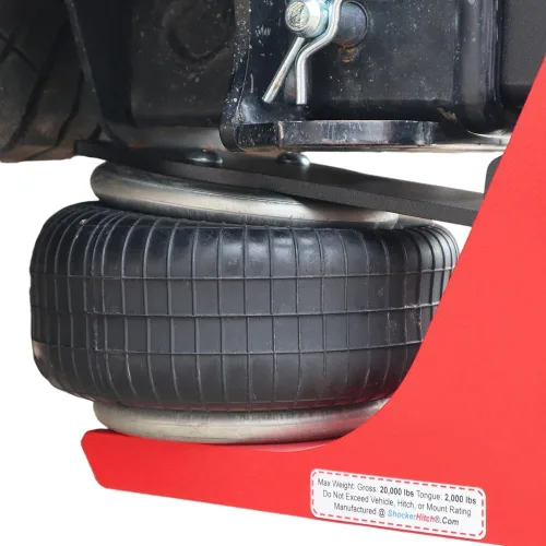 Vista 3 de Shocker - Enganche receptor de aire HD 20K con soporte de bola doble, bolas de 2 y 2 5/16 pulgadas, 20,000 libras, se adapta a Dodge Ram 2500/3500