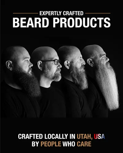 Vista 7 de Aceite para barba (Butch: Birchwood, Oud y Lemongrass) Made in USA with moringa, argan, and jojoba oils. Moisturizes & nourishes dry, flaky skin