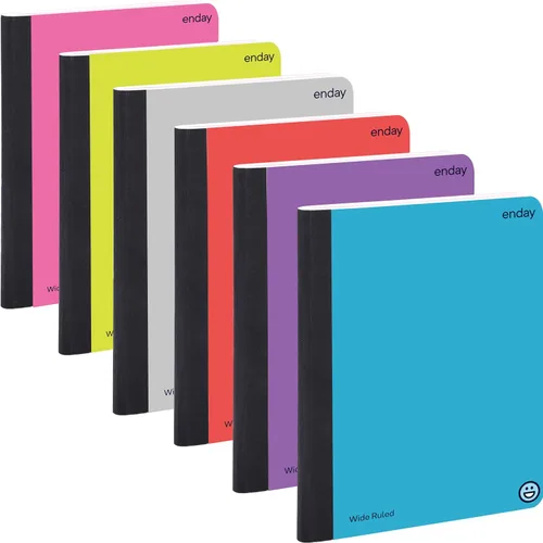 Vista 8 de Enday Cuadernos de composición de papel a rayas anchas, cuaderno de composición de tapa dura, libros de composición rayados de alta calidad
