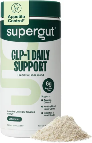 Vista 11 de Supergut GLP1 Daily Support - Suplemento en polvo de GLP-1 de alta fibra para mujeres y hombres, mezcla de bebida sin azúcar para la salud