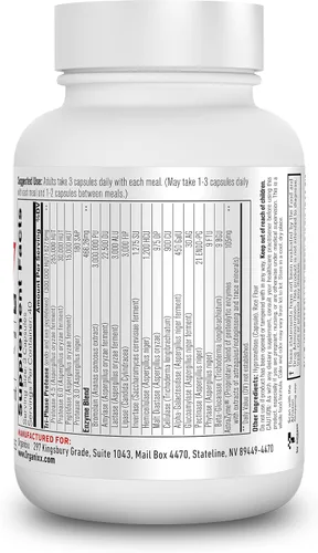Vista 2 de Organixx Enzima 17 Enzimas digestivas esenciales para mujeres y hombres, para la salud intestinal y la salud digestiva óptima, apoyo