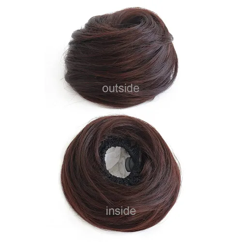 Vista 26 de 2 extensiones de moño de cabello, accesorio de peluca, extensiones de cabello rizado y ondulado, extensiones de cabello recogido, extensión de moño