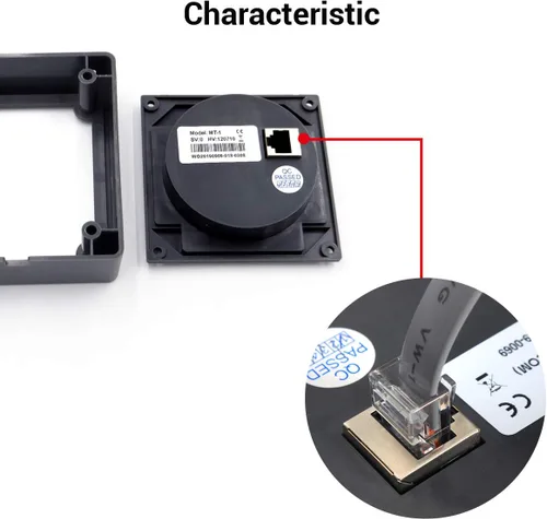 Vista 5 de EPEVER Medidor remoto MT-1 con pantalla LCD para controlador de carga de panel solar de batería dúo