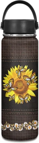 Vista 9 de Flashideas Botella de agua aislada con rayas de mármol, de acero inoxidable, multifuncional, sin BPA, mantiene las 24 horas frías 12 horas, regalos
