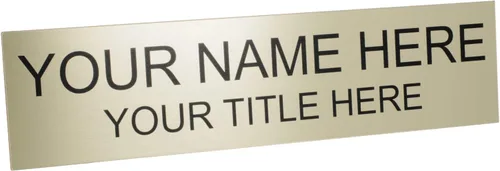 Vista 31 de ExcelMark Placa de nombre personalizada para puerta, oficina, pared, personalizada con tu texto, 2 x 8 pulgadas (1 línea, negro)