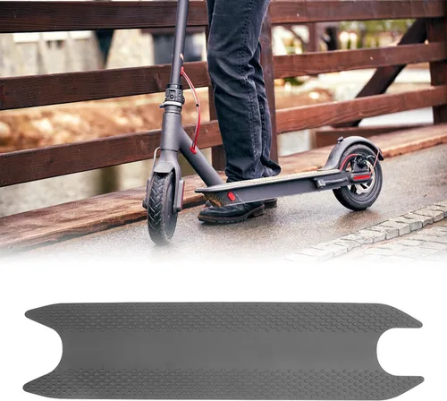 Vista 3 de Papel de lija para pedal de scooter eléctrico, alfombrilla de silicona de repuesto para patineta, alfombrilla de silicona antideslizante compatible