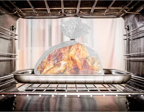 Vista 2 de 15 bolsas grandes para horno de pavo para cocinar, asar carne, seguras para pescado, verduras, 20 x 24 pulgadas (1 unidad)