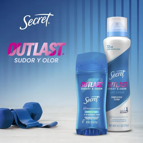 Vista 14 de Secret - Desodorante antitranspirante en aerosol, polvo de protección