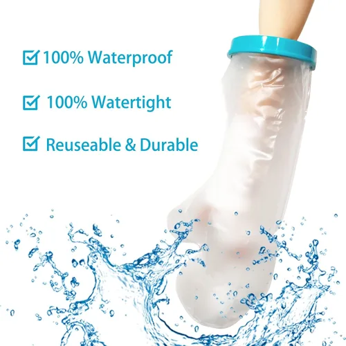 Vista 4 de Tideshake Fundas de fundición 100% impermeables para brazo de ducha para adultos, protector reutilizable de medio brazo, bolsa de fundición, funda