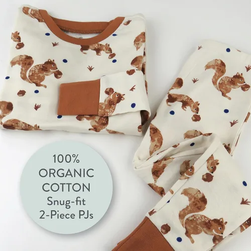 Vista 3 de HonestBaby Multipack 2-Piece Pajamas Sleepwear PJs 100% Organic Cotton for Infant Baby and Toddler Boys, Unisex
