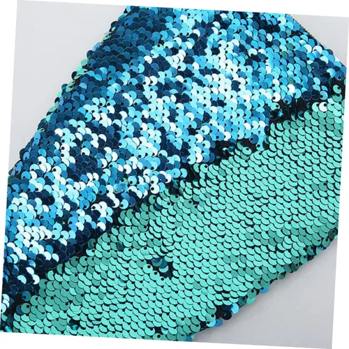 Vista 2 de o pescado portátil adorable bolsa chica azul diseño brillante cola hombro sirena niños monedero teléfono almacenamiento lentejuelas, Picture 1