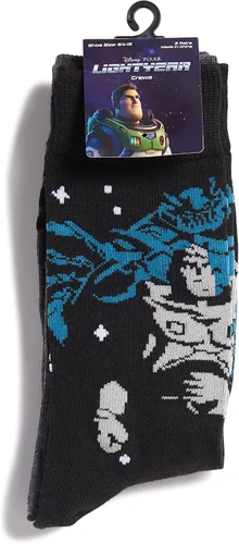 Vista 3 de Disney Pixar Lightyear - Paquete de 2 calcetines para hombre gris